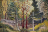 Emily Carr / Red tree trunks / Vers 1940