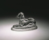 John Derbyshire & Co. / PAPERWEIGHT in the shape of a greyhound / Design registered in 1874