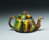 Thomas Whieldon / TEAPOT with stained glaze / about 1760