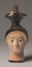 Greece, Athens, 5th Century BC / Female-Head Vase / c. 460-420 BC