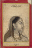 India, Mughal School (1550-1880) / Head of a Beauty / c. 1750