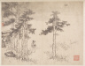 Zha Shibiao / Landscape Album in Various Styles: Shih-piao Waiting for the Moon / 1684