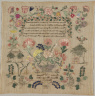 Esther Whinery / Embroidered Sampler / March 27, 1838