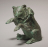 Italy, Roman, 3rd Century / Oil Ampula in the Form of a Dancing Bear / 200s