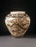 China, Hebei or Henan Province / Jar (Ping) with Dragon and Clouds / Yuan dynasty, 1279-1368