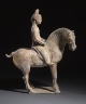 China / Funerary Sculpture of a Horse and Rider / Tang dynasty, 618-906