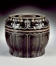 China / Cosmetic Box (Lian) in the Form of a Lotus Pod with Lotus Scrolls / Yuan dynasty, 1279-1368