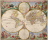 Karel Allard / Map of the World / c.  1710