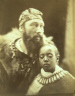 Julia Margaret Cameron / Allegory: Dejátch Alamayu and Báshá Félika (Prince Alamayu, Son of Emperor Theodore of Abyssinia, with Captain Tristram Speedy) / 20 July 1868