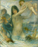 William Baxter Closson / Nymph and Water Babies at Play / 1908