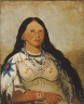 George Catlin / Mi-néek-ee-súnk-te-ka, Mink, a Beautiful Girl / 1832