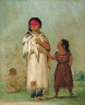 George Catlin / Assiniboin Woman and Child / 1832