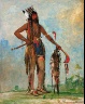 George Catlin / Ka-b??s-hunk, He Who Travels Everywhere, a Warrior / 1835