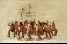 George Catlin / Snowshoe Dance at the First Snowfall / 1835-1837