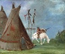 George Catlin / Comanche Lodge of Buffalo Skins / 1834-1835