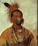 George Catlin / Wash-ka-mon-ya,  Fast Dancer, a Warrior / 1844