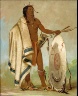 George Catlin / Kotz-a-tó-ah, Smoked Shield, a Distinguished Warrior / 1834