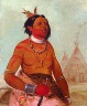 George Catlin / Quáy-hám-kay, Stone Shell, a Brave / 1834