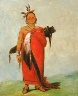 George Catlin / Hongs-káy-dee, Great Chief, Son of The Smoke / 1832