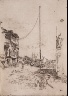 James McNeill Whistler / The First Venice Set: The Little Mast / 1880