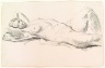 Alfred H. Maurer / Figure Study: Reclining Female Nude / 1927-1928