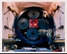 Paul Shambroom / Untitled (Minuteman II missile, technician with first stage motors in Transporter Erector Vehicle, Ellsworth Airforce Base, SD) from Nuclear Weapons / 1992