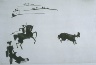 Pablo Picasso / Citando al toro con el rejon  (Provoking the Bull with the Lance), pl. XXV in the book La Tauromaquia (Bullfighting) by José Delgado alias Pepe Illo (Barcelona: Editorial Gustavo Gili, S.A./Ediciones de la Cometa, 1959) / 1957