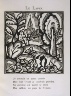 Raoul Dufy / "Le Lapin" in the book Le Bestiaire ou cortège d'Orphée by Guillaume Apollinaire (Paris: Deplanche, Éditeur d'Art, 1911). / 1911