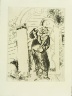 Marc Chagall / "Manilov," plate VIII,  in the book Les ?mes mortes (Dead Souls) by Nicolas Gogol (Paris: Tériade Éditeur, 1948), vol. 1 of 2 / 1923 - 1927