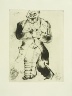 Marc Chagall / "Sobadévitch," plate XXXII,  in the book Les ?mes mortes (Dead Souls) by Nicolas Gogol (Paris: Tériade Éditeur, 1948), vol. 1 of 2 / 1923 - 1927