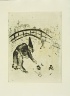 Marc Chagall / "Pliouchkine Ramassant Sous Le Pont," plate XLII,  in the book Les ?mes mortes (Dead Souls) by Nicolas Gogol (Paris: Tériade Éditeur, 1948), vol. 1 of 2 / 1923 - 1927