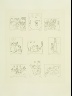 Marc Chagall / Untitled, synopsis of illustrations-pg. 9, in the book Les ?mes mortes (Dead Souls) by Nicolas Gogol (Paris: Tériade Éditeur, 1948), vol. 2 of 2 / 1923 - 1927