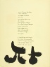 Joán Miró / Untitled, pg. 70, in the book Parler seul by Tristan Tzara (Paris: Adrien Maeght, 1948-50) / 1948 - 1950