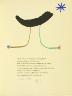 Joán Miró / Editions page, in the book Parler seul by Tristan Tzara (Paris: Adrien Maeght, 1948-50) / 1948 - 1950