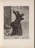 Max Ernst / Untitled, illustration 1, in the book Dernier  Cahier (with 3 sub-volumes) 1) Jeudi, 2) Vendredi, 3) Samedi. Élement: 1) Le Noir, 2) La Vue, 3) L'élément,  Example: 1) "Le rire du doz l'ile de paques", 2) "L'interieur", 3) "La cled des chants", in the book Une semaine de Bonté ou les sept éléments capitaux (Paris: Editions Jeanne Bucher, 1934); volume 5 of 5 / 1934