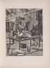 Max Ernst / Untitled, illustration 10, in the book Dernier  Cahier (with 3 sub-volumes) 1) Jeudi, 2) Vendredi, 3) Samedi. Élement: 1) Le Noir, 2) La Vue, 3) L'élément,  Example: 1) "Le rire du doz l'ile de paques", 2) "L'interieur", 3) "La cled des chants", in the book Une semaine de Bonté ou les sept éléments capitaux (Paris: Editions Jeanne Bucher, 1934); volume 5 of 5 / 1934