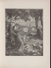 Max Ernst / Untitled, illustration 13, in the book Dernier  Cahier (with 3 sub-volumes) 1) Jeudi, 2) Vendredi, 3) Samedi. Élement: 1) Le Noir, 2) La Vue, 3) L'élément,  Example: 1) "Le rire du doz l'ile de paques", 2) "L'interieur", 3) "La cled des chants", in the book Une semaine de Bonté ou les sept éléments capitaux (Paris: Editions Jeanne Bucher, 1934); volume 5 of 5 / 1934