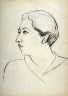 Sarah Samuels Stein / Study for a portrait of Leslie Langer / circa 1930 - 1940