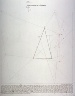 Sol Lewitt / Working proof 3 for Location of Six Geometric Figures: Location of a Triangle / 1974