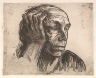 Kathe Kollwitz / Self Portrait / 1921