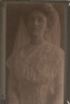 Gertrude Stanton Kasebier / Portrait of Charlotte S. Albright in white dress with veil / not dated