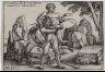 Hans Sebald Beham / Hercules Killing Antheus / 1545