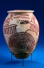 Artist not recorded / Ovoid jar with boat motif and foliage / Naqada II (Gerzean), about 4000-3500 BC