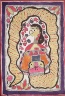 India, Bihar, Madhubani (or Mithila), 20th century / Snake Goddess (Manasa) / mid-1900s