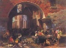 Albert Bierstadt / Roman Fish Market. Arch of Octavius / 1858