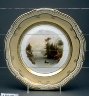 Coalport Factory / Plate The Narrows, Lake George, America / 1820 - 1830