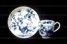 Worcester factory / Coffee cup and saucer / circa 1768 - 1770