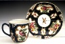 Worcester factory / Coffee cup and saucer / circa 1770