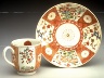 Worcester factory / Coffee cup and saucer / circa 1770