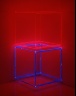 Stephen Antonakos / Red Box Over Blue Box Inside Corner Neon / 1973